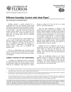 Efficient Humidity Control with Heat Pipes