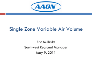 Single Zone Variable Air Volume - Home | Ashrae Bi