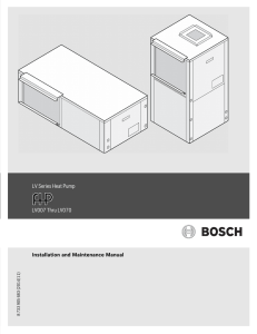 LV Series Heat Pump LV007 Thru LV070