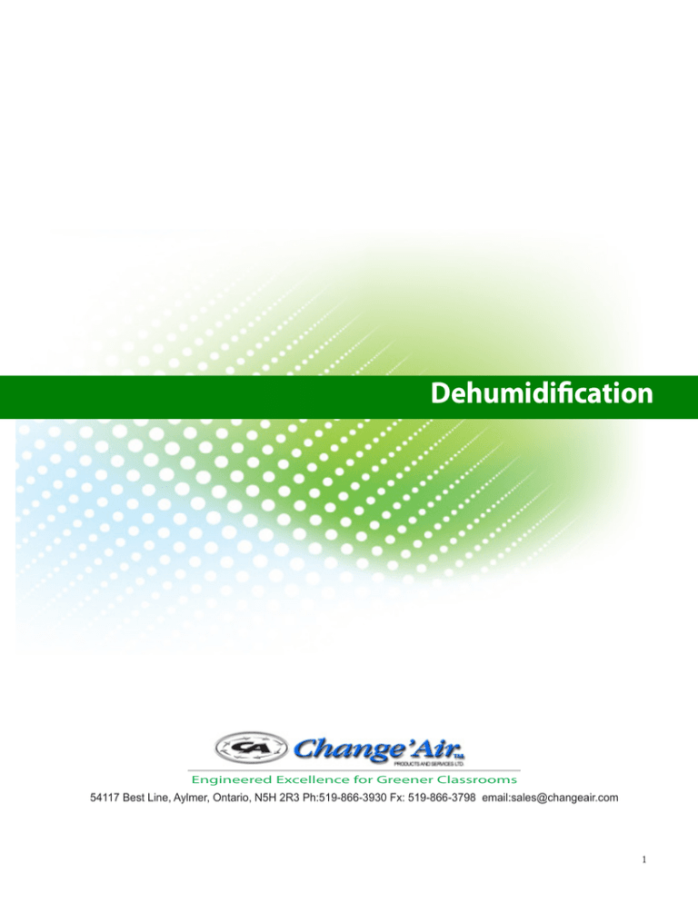 dehumidification