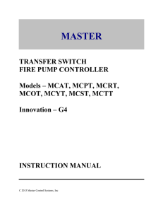 Transfer Switch - Master Control Systems, Inc.