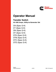 Onan OTCU ATS manual 0962-0113_I2_201304