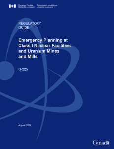 G-225, Emergency Planning at Class I Nuclear Facilities and