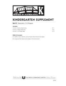 Kindergarten supplement - The Math Learning Center
