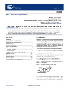PSoC® 1 Measuring Frequency