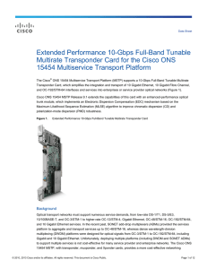 Extended Performance 10-Gbps Full-Band Tunable Multirate