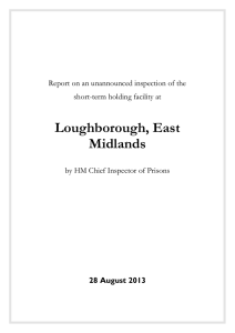 Loughborough short-term holding facility
