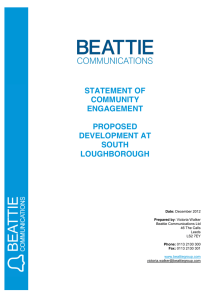 statement of community engagement proposed