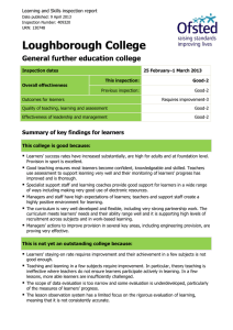 OFSTED Report - College Documents