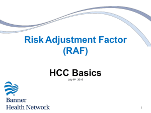 HCC Basics - Banner Health Network