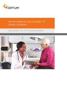 Annual screening and evaluation of chronic conditions