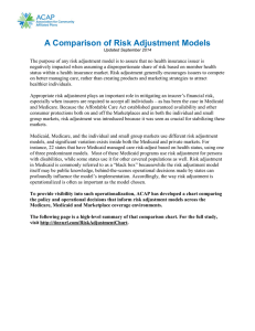 A Comparison of Risk Adjustment Models