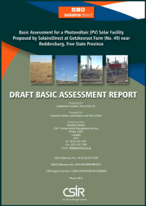 Draft Basic Assessment Report