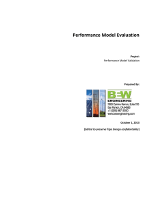 Performance Model Evaluation