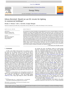 Edison Revisited Should we use DC circuits for