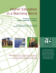Higher Education in a Warming World