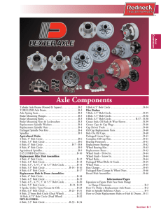 Axle Components - Redneck Trailer Supplies
