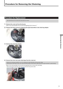 Procedure for Removing the Chainring