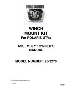 winch mount kit