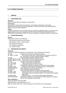1191 BSC Pavement markings