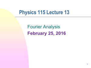 Fourier analysis