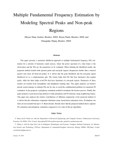 Multiple Fundamental Frequency Estimation by Modeling Spectral
