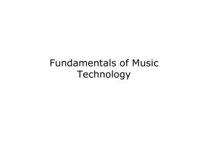 Fundamentals of Music Technology