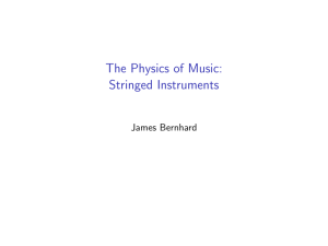 The Physics of Music: Stringed Instruments