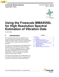 Using the Freescale MMA9550L for High Resolution Spectral