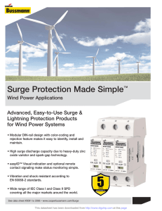 Surge Protection Made Simple™ Wind Power Applications