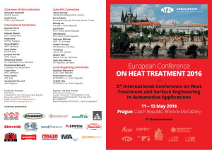 2nd Announcement - European Conference on Heat Treatment