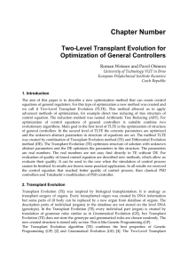 Two-Level Transplant Evolution for Optimization of