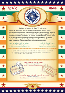 IS 1870 (1965): Comparison of Indian and overseas standards for