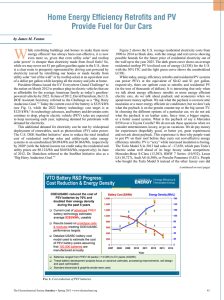 Home Energy Efficiency Retrofits and PV Provide Fuel for Our Cars