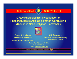 X-Ray Photoelectron Investigation of Phosphotungstic Acid as a