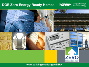 DOE Zero Energy Ready Homes
