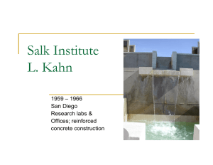 Salk Institute L. Kahn