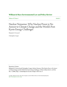 Why Nuclear Power is No Answer to Climate Change and the