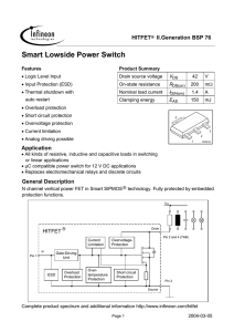 Smart Lowside Power Switch