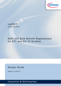 60W LED Bulb Retrofit Replacement for E27 and GU-10