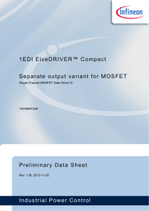 1EDI EiceDRIVER™ Compact - Separate output variant for MOSFET