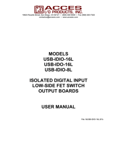 USB-IDIO-16L - ACCES I/O Products, Inc.