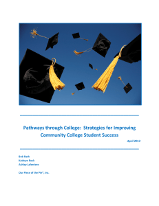 Pathways through College: Strategies for Improving Community