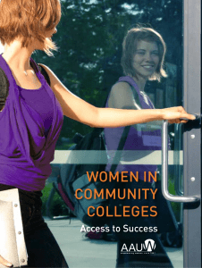 Women in Community Colleges