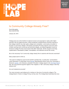 Is Community College Already Free?