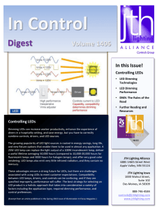 Controlling LED - JTH Lighting Alliance