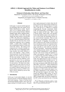 AIDA2: A Hybrid Approach for Token and Sentence Level Dialect