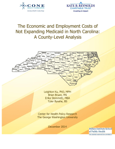 The Economic and Employment Costs of Not Expanding Medicaid in