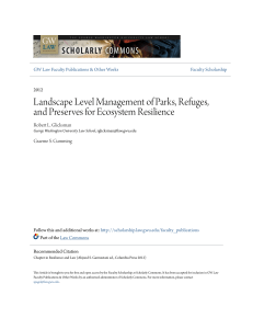 Landscape Level Management of Parks, Refuges, and Preserves for