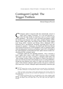 Contingent Capital: The Trigger Problem